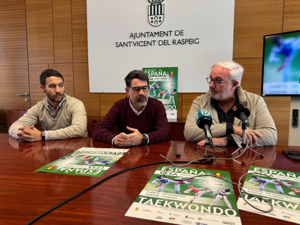 San Vicente del Raspeig esperá recibir a más de 2.000 personas por el Campeonato de España de Taekwondo 2026