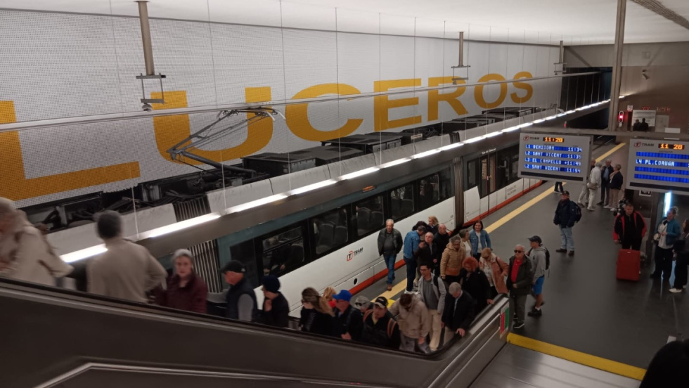 Estaci&oacute;n de Luceros del TRAM d'Alacant