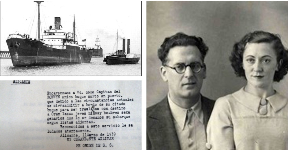La UA reconstruye la lista de 718 pasajeros del Ronwyn, barco de exilio republicano en 1939