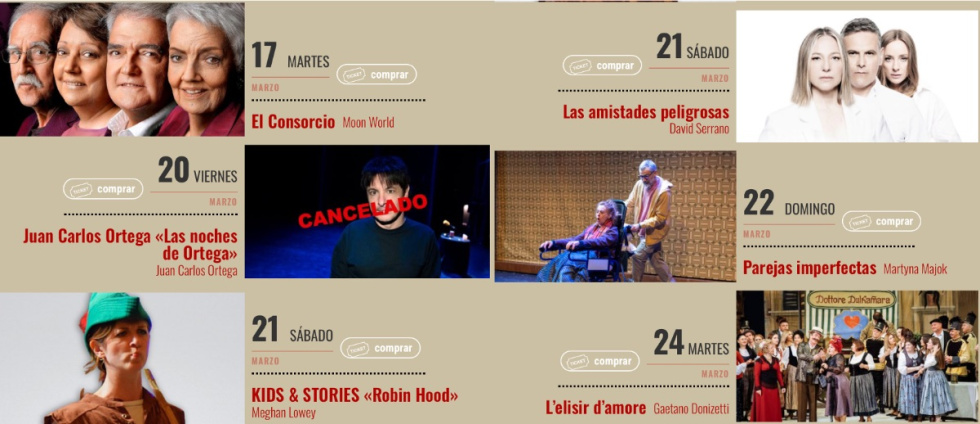 Programaci&oacute;n Teatro Principal de Alicante 17 a 24 de marzo