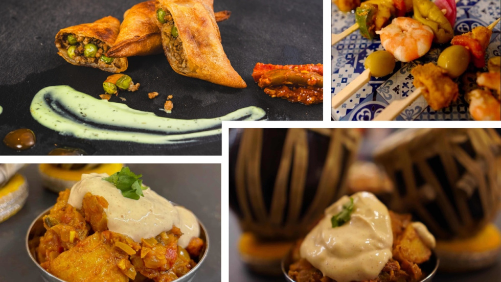 Fusi&oacute;n de comida de Alicante e India en el Mercado Central.