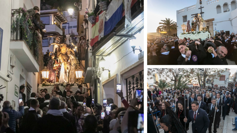 Las procesiones del Miércoles Santo llenan Alicante de fervor con Santa Cruz como gran protagonista
