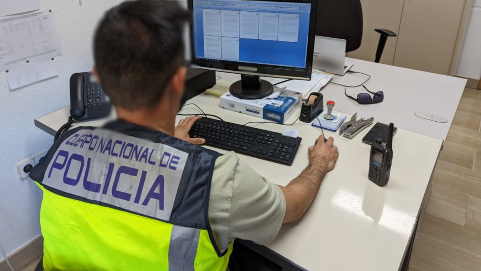 Investigador de la Polic&iacute;a Nacional en Alicante.