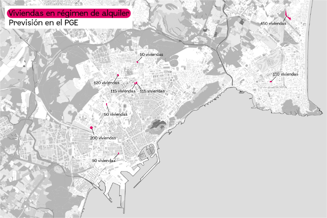 Alicante proyecta 1.300 viviendas de alquiler social en nueve parcelas municipales
