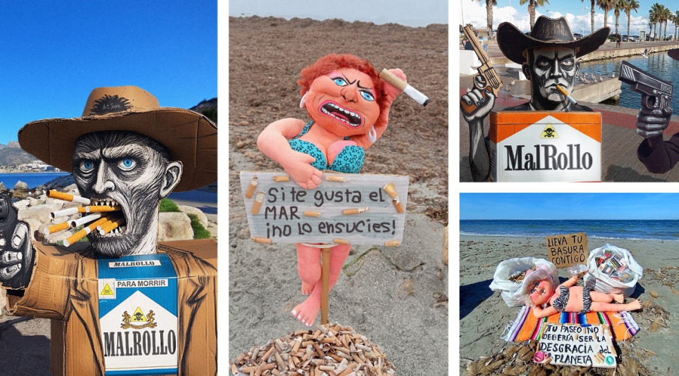 Caras Feas, exposici&oacute;n de arte urbano contra el tabaquisimo en la Marina Alta de Alicante.