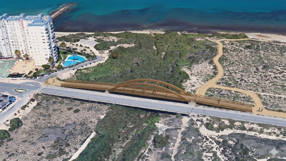 As&iacute; ser&aacute; el nuevo paseo de 9 kil&oacute;metros en El Campello con Muchavista y Carrer la Mar unidas por una pasarela