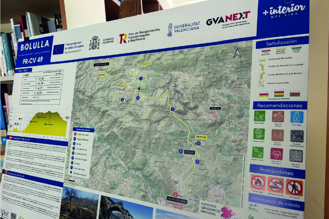 La Generalitat impulsa senderos en 21 municipios para combatir la despoblación rural
