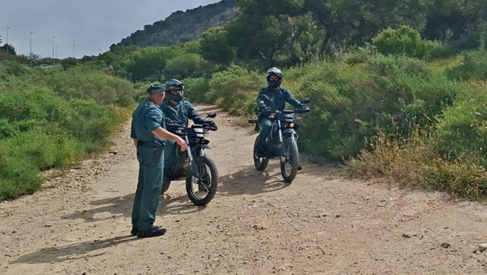 Guardia Civil en la Serra Grossa de Alicante.