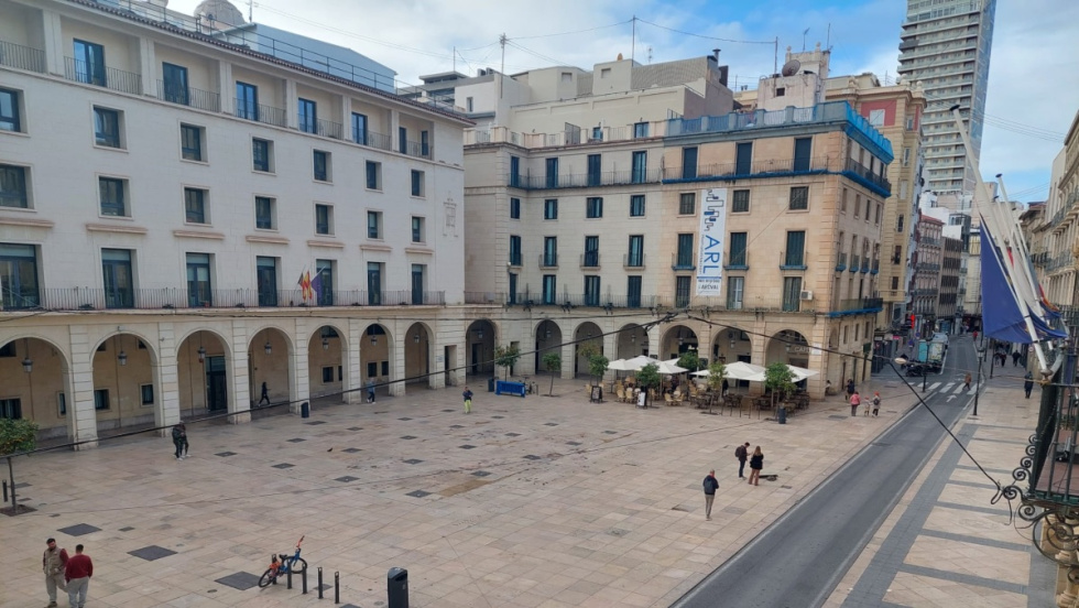 Plaza del Ayuntamiento de Alicante.