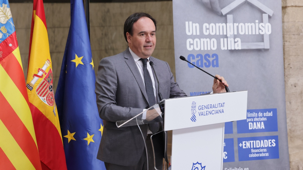 P&eacute;rez Llorca, presidente de la Generalitat, anuncia medidas para el acceso a la vivienda.