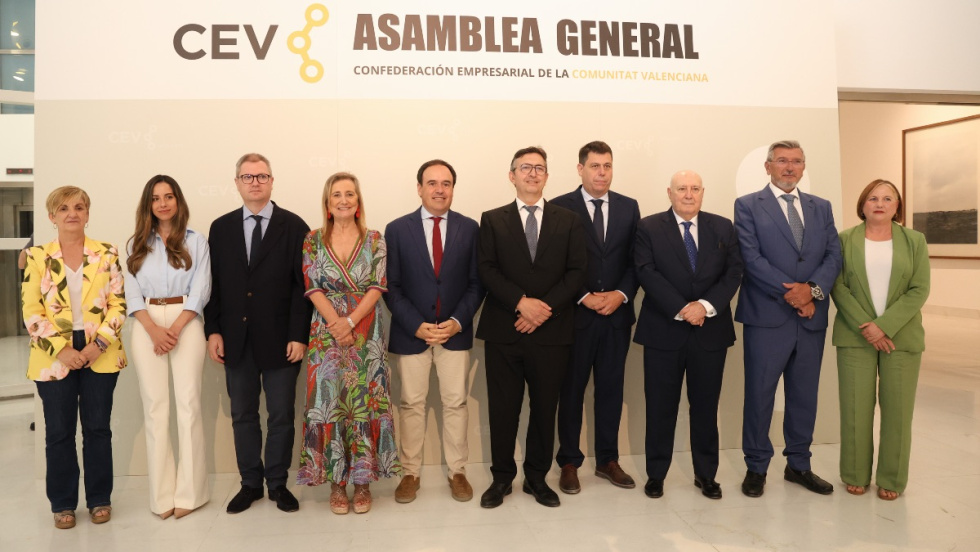 Clausura de la asamblea general de la Confederaci&oacute;n Empresarial de la Comunitat Valenciana (CEV).
