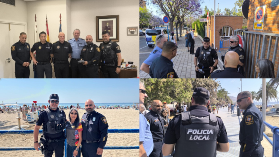 La Policía Local de Alicante estrecha lazos con agentes de EE UU y Alemania en un intercambio internacional