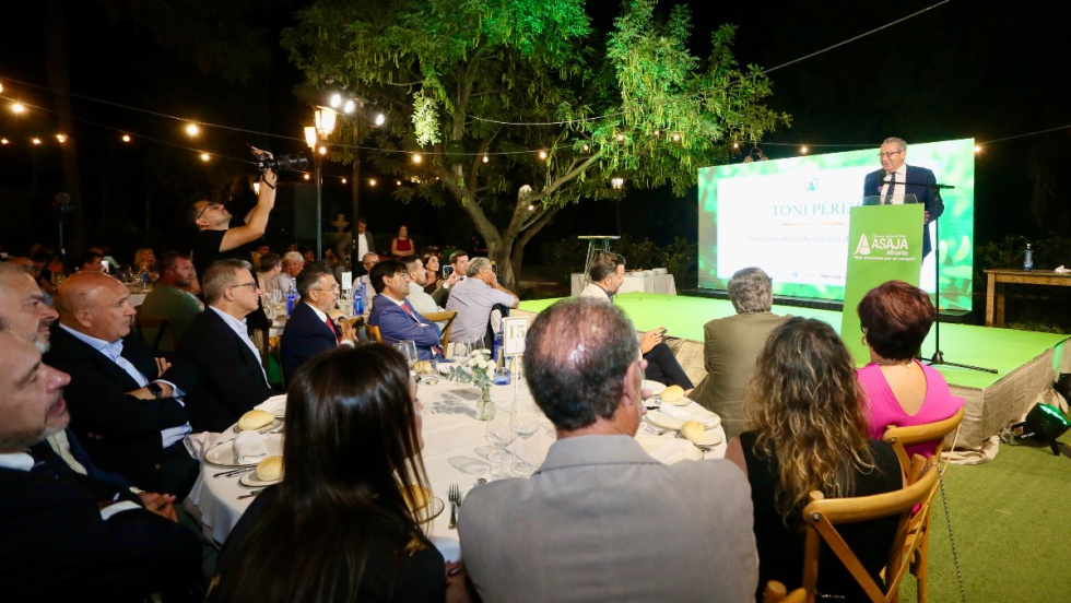 Toni P&eacute;rez, en la Noche de la Agricultura Alicantina organizada por ASAJA.