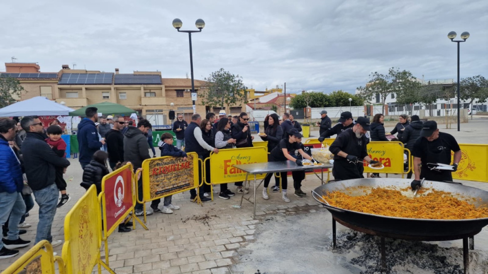 Paella gigante en Alicante.