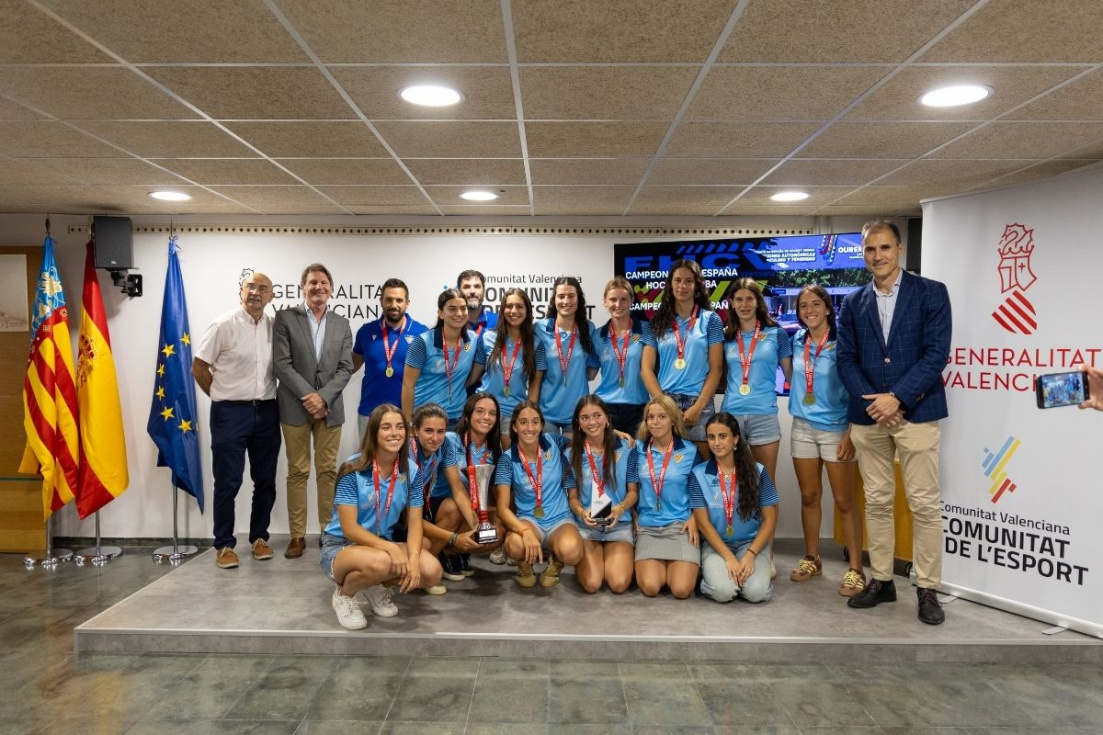 Campeonas de Espa&ntilde;a sub-21 de hockey