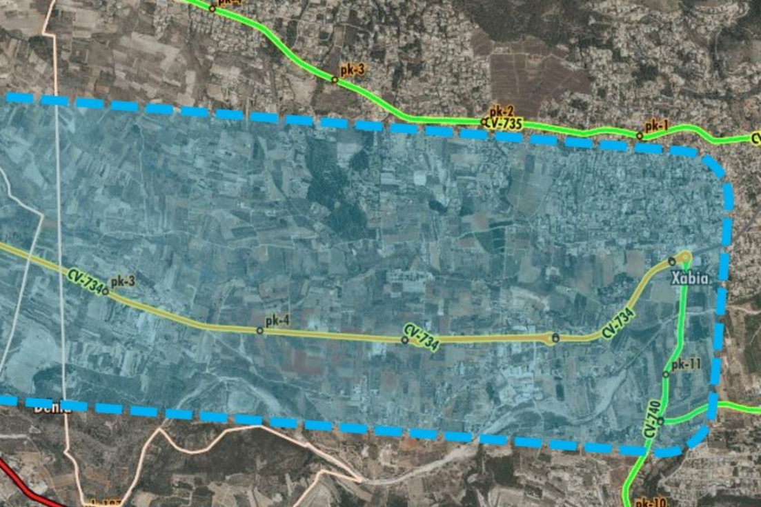 proyecto para mejorar los accesos a J&aacute;vea por la CV-734 y su conexi&oacute;n con las carreteras CV-740 y CV-742