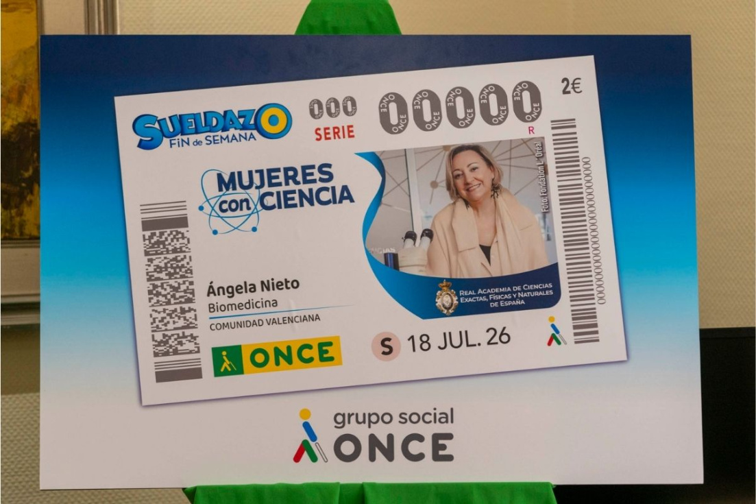 &Aacute;ngela Nieto protagoniza el cup&oacute;n de la ONCE del 18 de julio