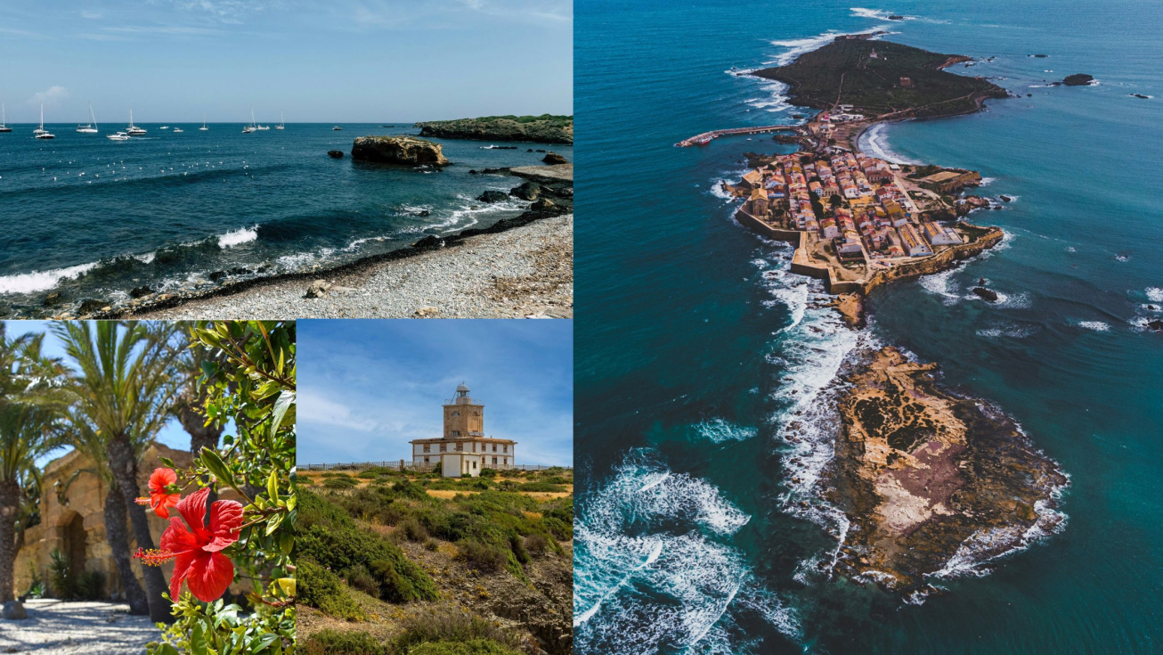 Vistas de la isla de Tabarca, en Alicante.