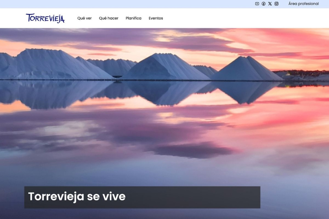 Nueva web de Turismo de Torrevieja