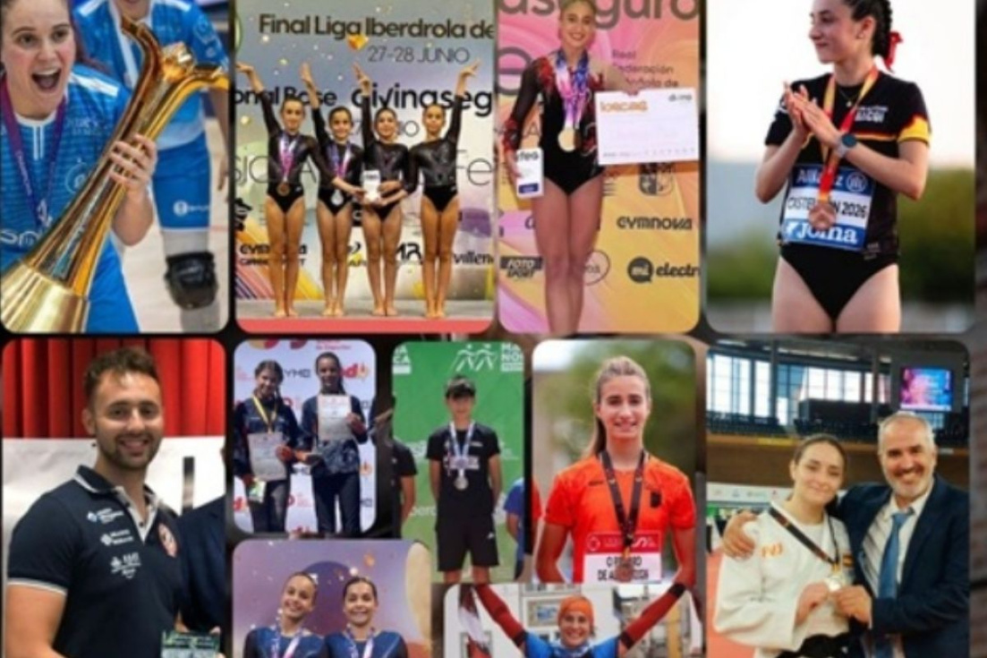 Deportistas alcoyanos durante distintas competiciones nacionales e internacionales