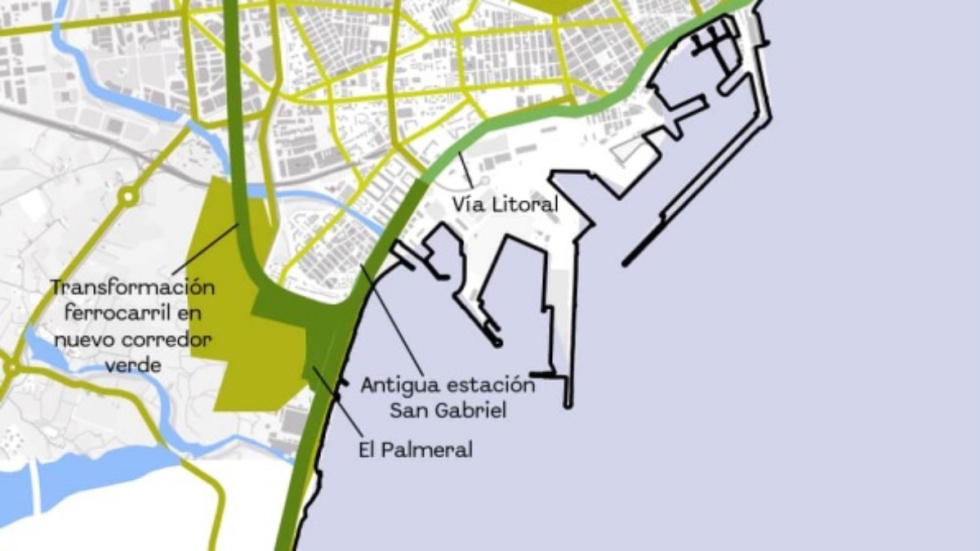 Alicante proyecta un corredor verde sobre las antiguas v&iacute;as del tren para unir el litoral, el centro y el aeropuerto