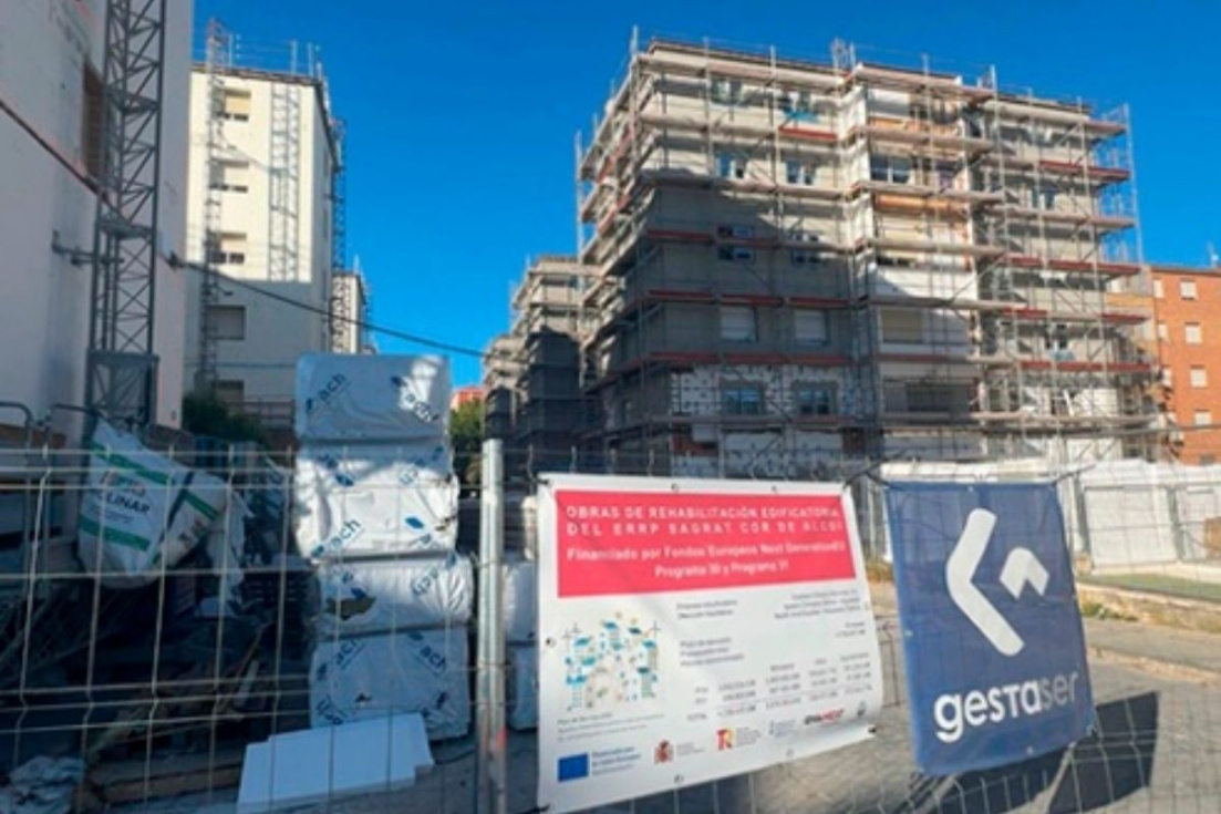 Obras de regeneraci&oacute;n urbana en el barrio del Sagrado Coraz&oacute;n de Alcoy