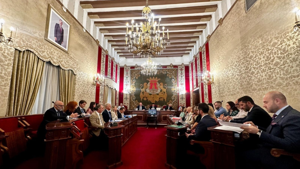 Pleno del Ayuntamiento de Alicante.