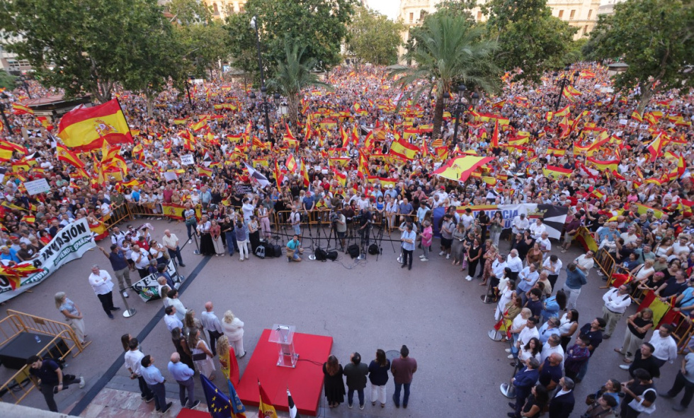 Manifestaci&oacute;n en apoyo a Ceuta en Valencia.