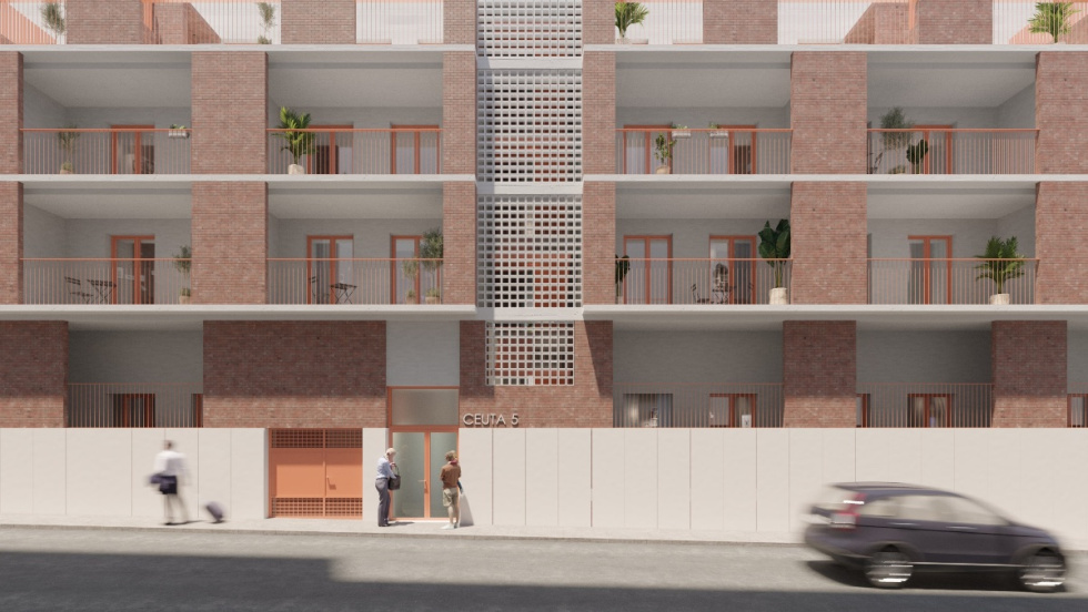 Proyecto de construcci&oacute;n de vivienda protegida en la calle Ceuta de Alicante.