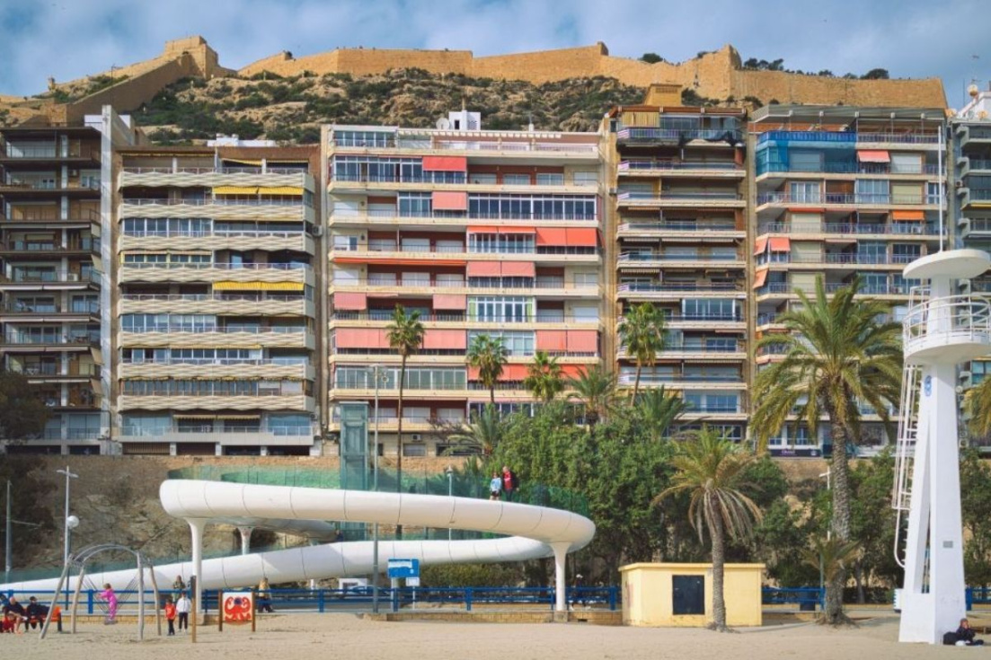 Playa del Postiguet en Alicante
