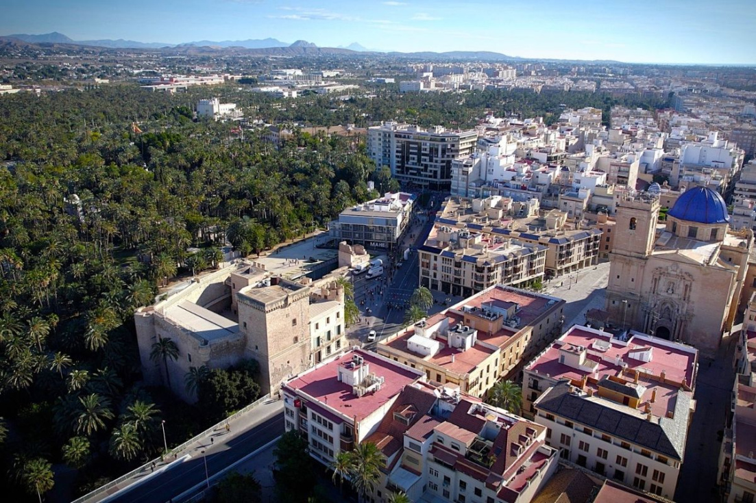 Vista a&eacute;rea de Elche
