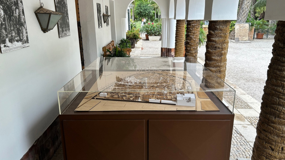 Maqueta del Huerto del Cura de Elche.