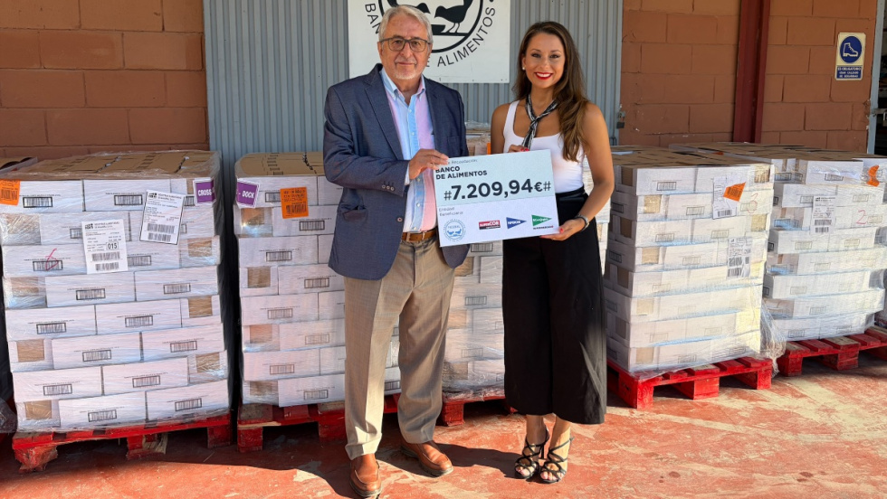 Donaci&oacute;n de El Corte Ingl&eacute;s al Banco de Alimentos de Alicante.