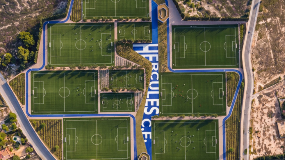 Imagen del anteproyecto de la Ciudad Deportiva presentada por el H&eacute;rcules CF
