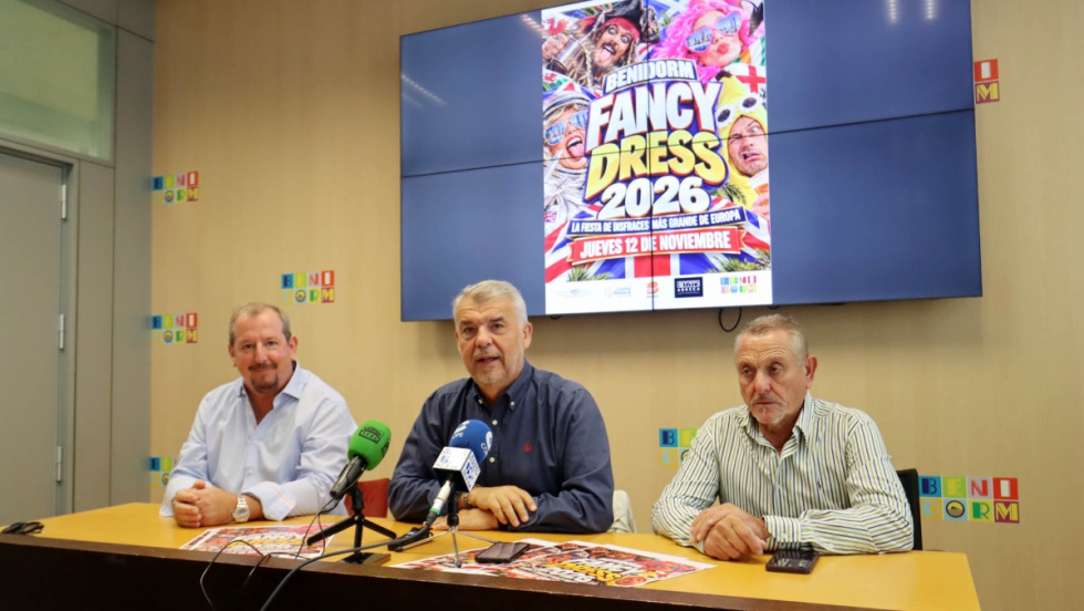 Presentaci&oacute;n de la Fancy Dress Party 2026 en Benidorm.