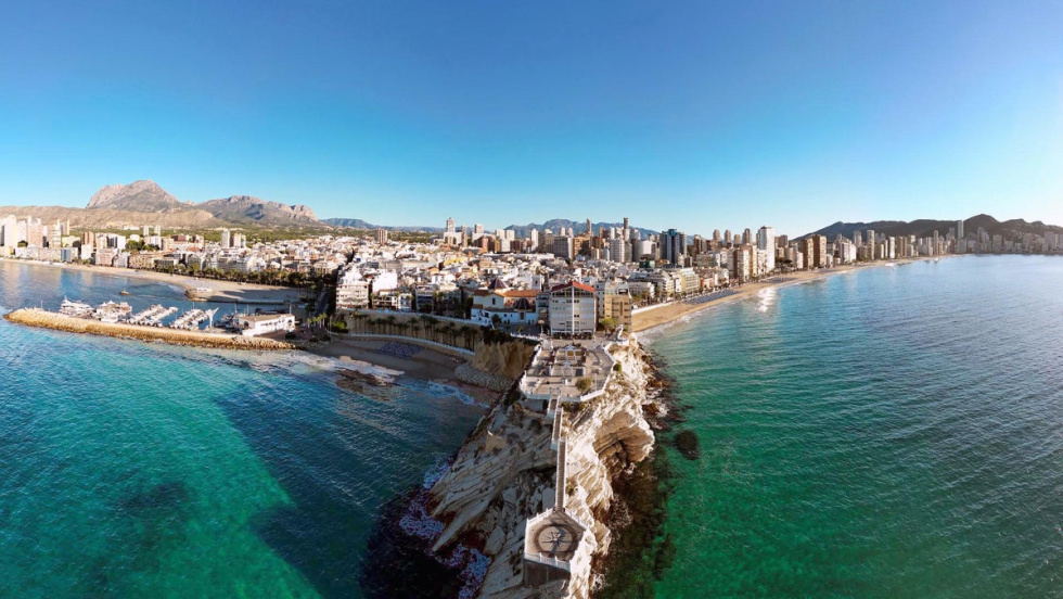Foto a&eacute;rea de Benidorm.
