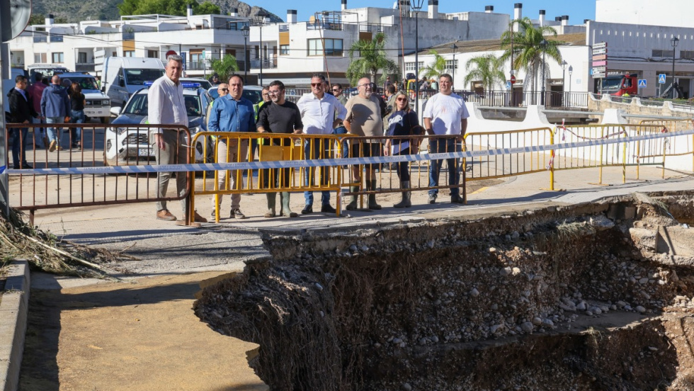 P&eacute;rez Llorca contempla algunos de los da&ntilde;os por la dana Adam de octubre de 2026