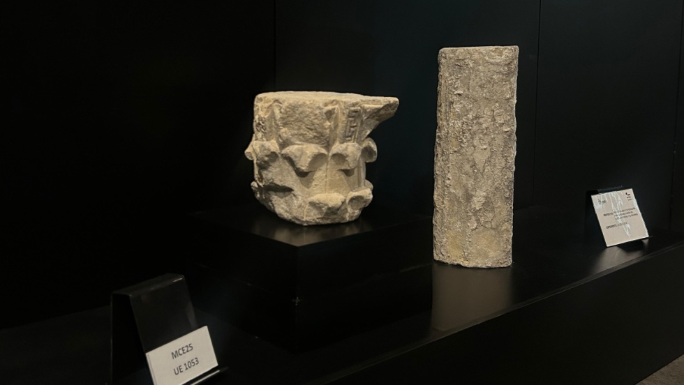 Capitel del siglo XI en los Ba&ntilde;os &Aacute;rabes de Elche.