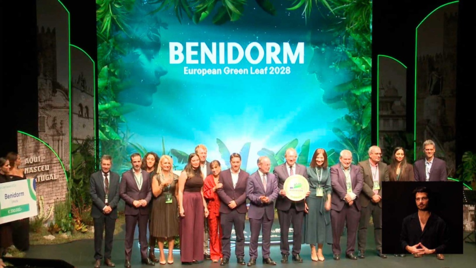 Benidorm se alza en Portugal con el Premio European Green Leaf
